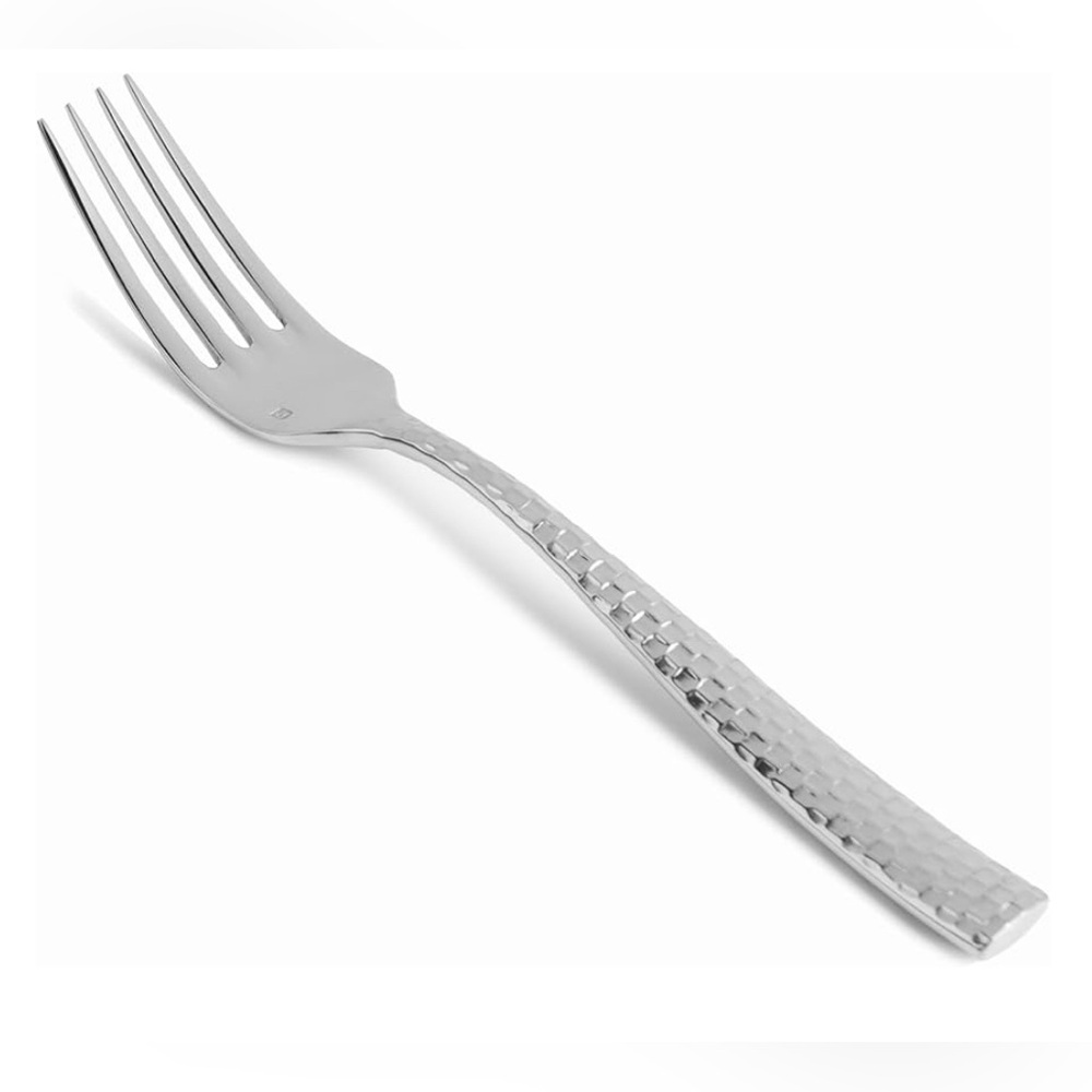 12 Fortessa Lucca Faceted Stainless Steel Flatware Table Forks Fork Polished #2